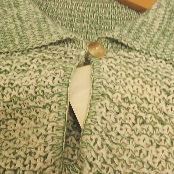 ❄️AVON STYLE, Collared,  Chunky Pullover Sweater Long Sleeves  M/L Lt. Green - Picture 9 of 9